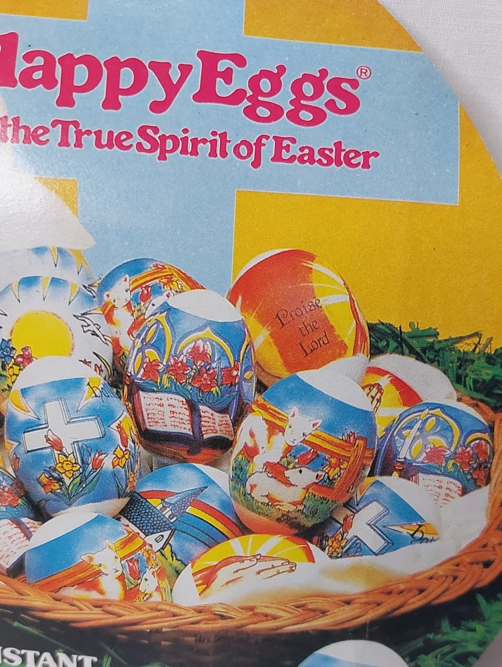 GIFTCO Happy Eggs 24 Instant  Easter Religious Egg Decoration Kit VINTAGE